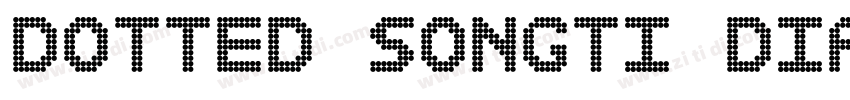 Dotted Songti Diamon字体转换
